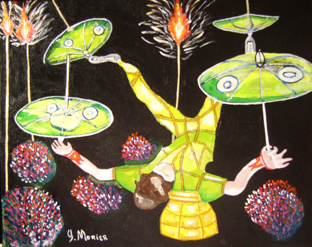 Juggler with Parasols