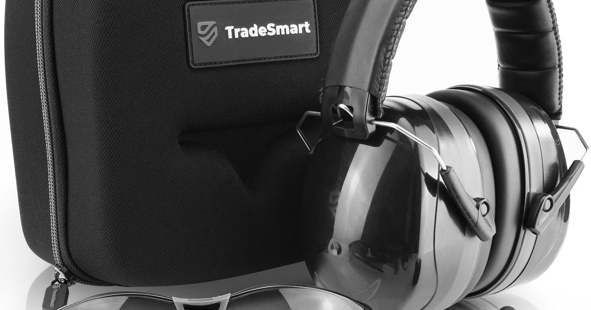 TradeSmart Shooting Ear Muffs & ANSI Safety Glasses z87.1