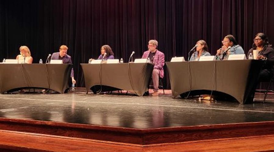 Williamsburg City Council candidates and community members discuss city issues and Virginia’s three proposed constitutional amendments at the 2026 Midterm Town Hall on Tuesday.