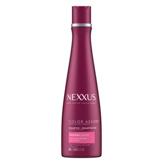 Front of Pack Nexxus Color Assure Colored Hair Shampoo for Color Treated Hair 13.5 oz, shampoo for color treated hair,color protecting shampoo,  nexxus color assure