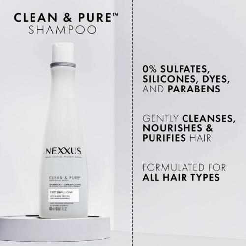 Nexxus Shampoo, Clean & Pure, Nourishing Detox 13.5 Fl Oz, Shampoo &  Conditioner