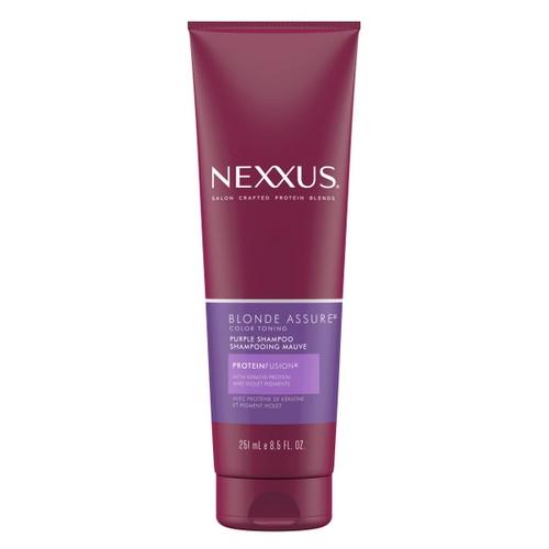 Nexxus Blonde Assure Purple Shampoo For Silver Bleached Blonde Hair Brassiness Nexxus Us
