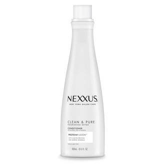 Front of Pack Nexxus Shampoo/Conditioner Clean + Pure 13.5 FO