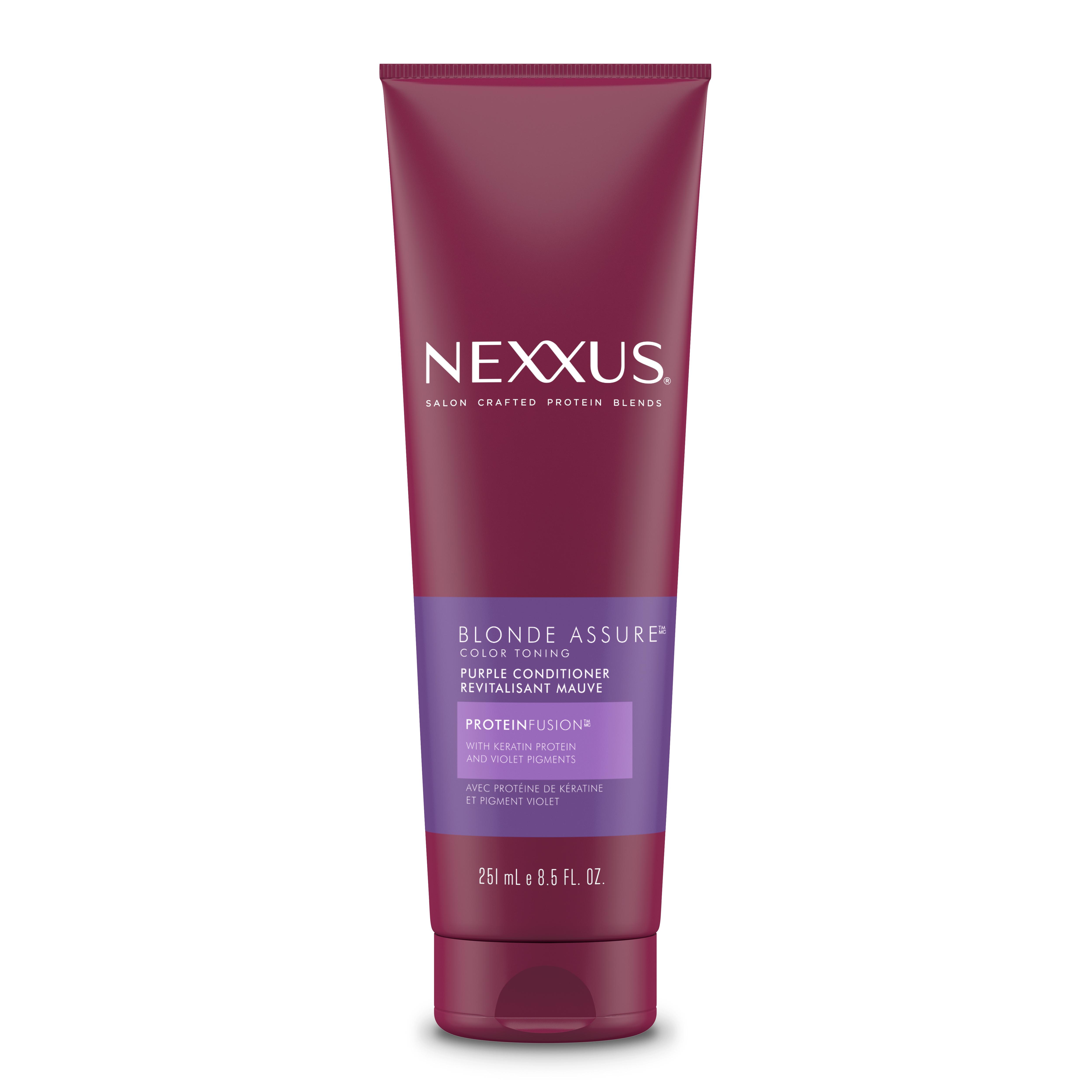 Nexxus Blonde Assure Purple Conditioner For Silver, Bleached, Blonde ...