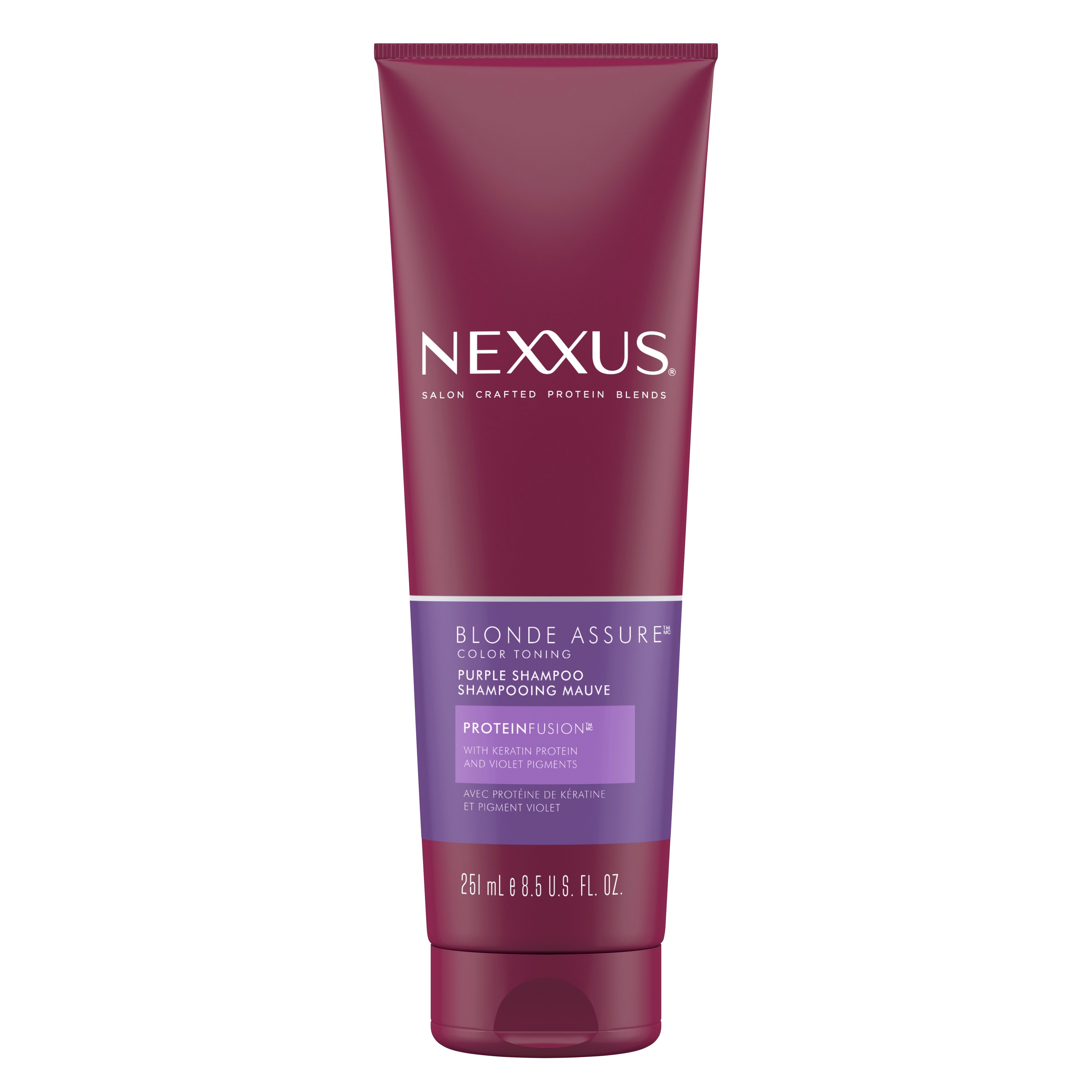 Nexxus Blonde Assure Purple Shampoo For Silver, Bleached, Platinum 
