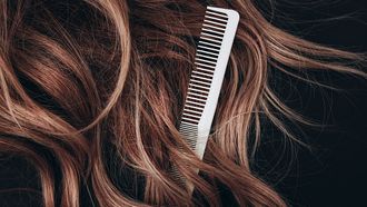hair with a comb