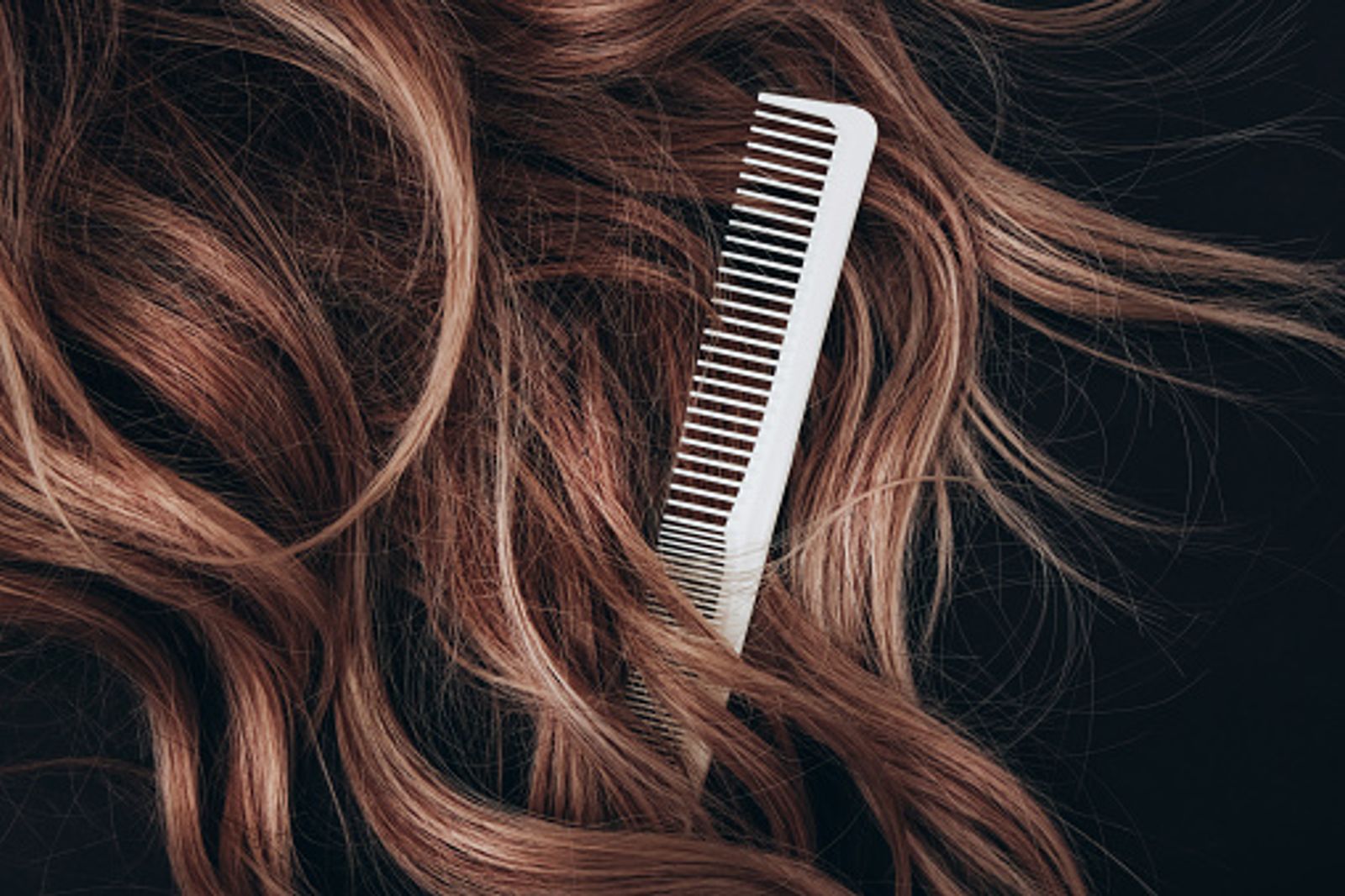 hair with a comb