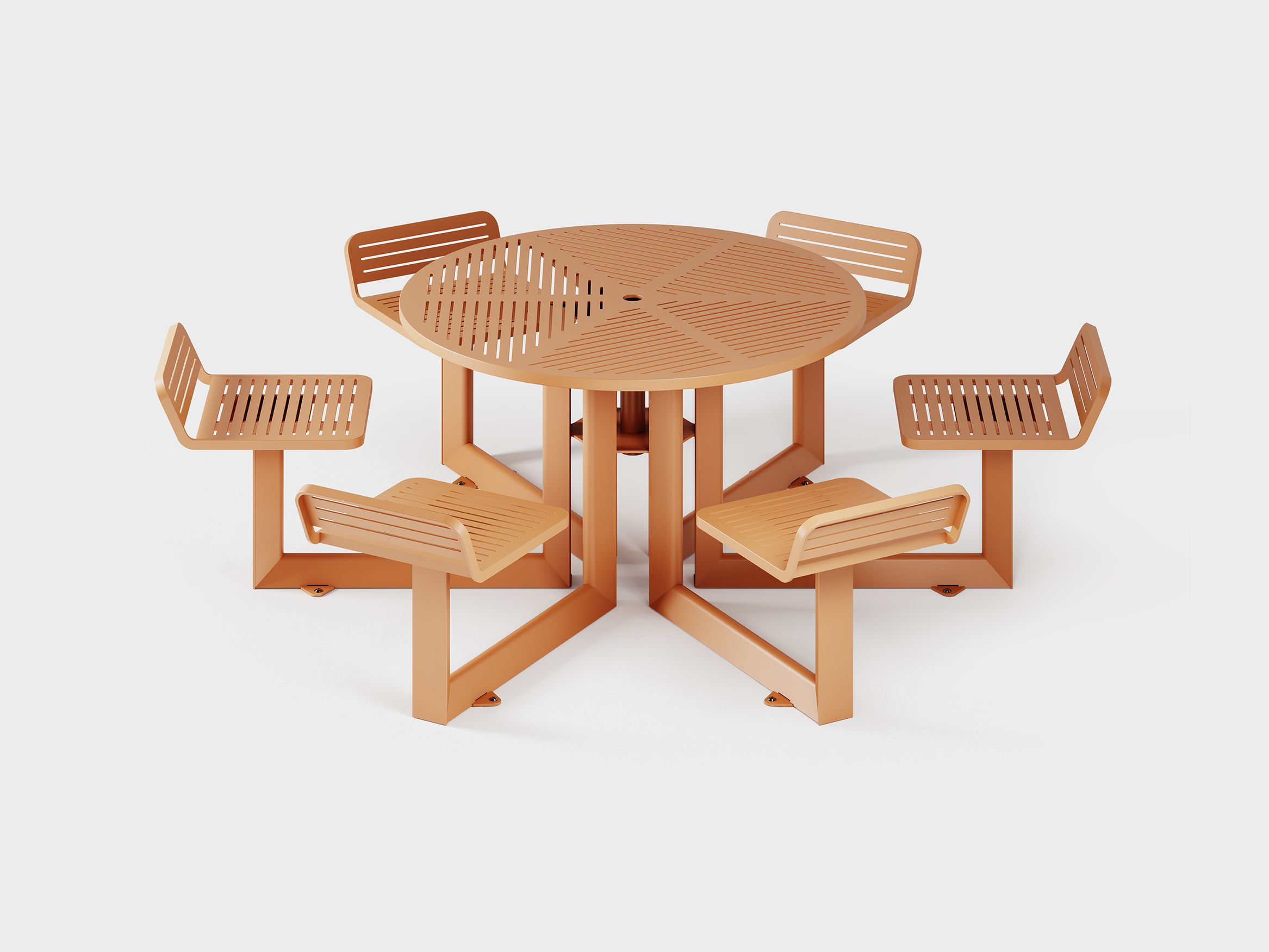 Carousel aluminum table