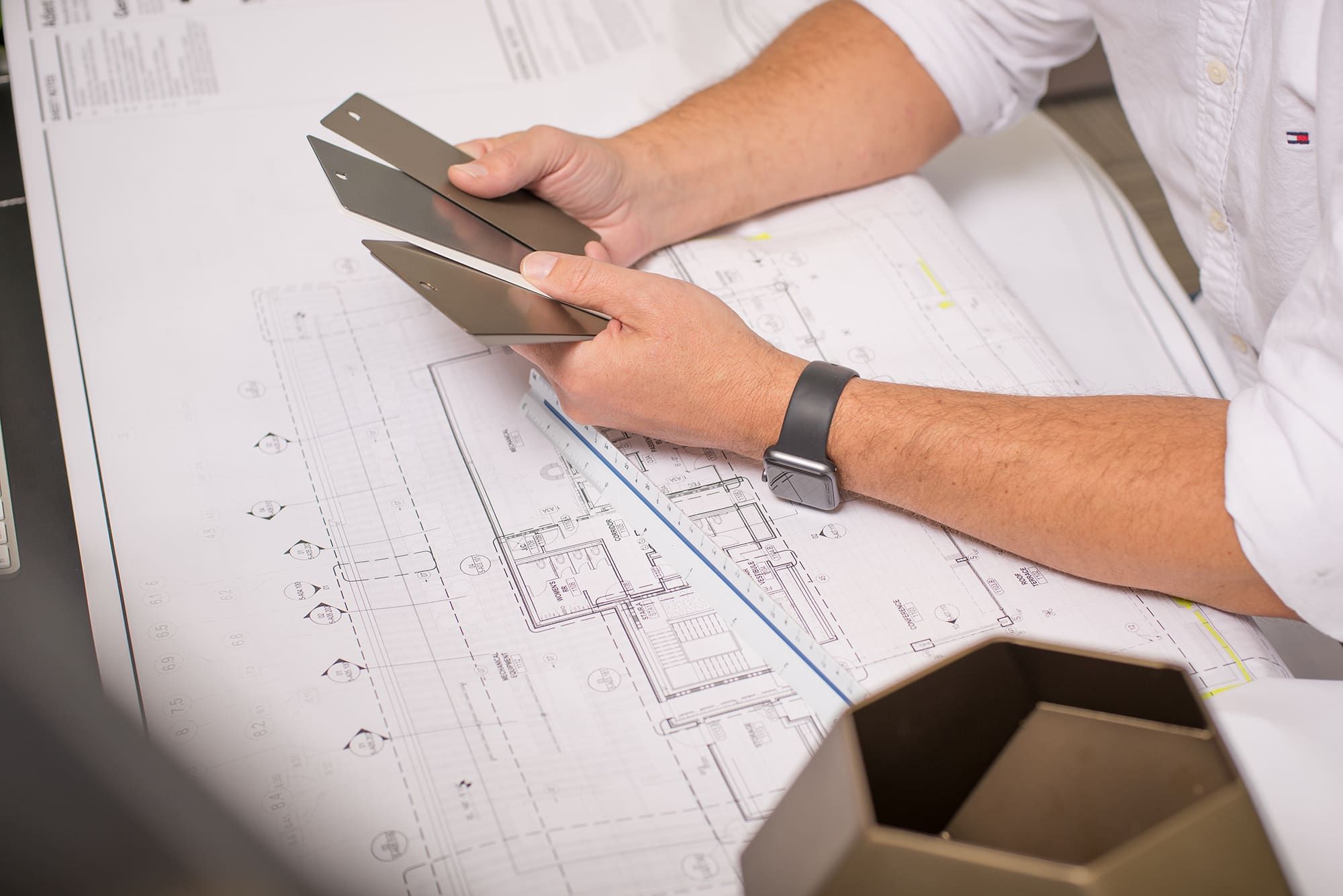 Commercial site furnishings customization by Green Theory begins with consultations and planning.