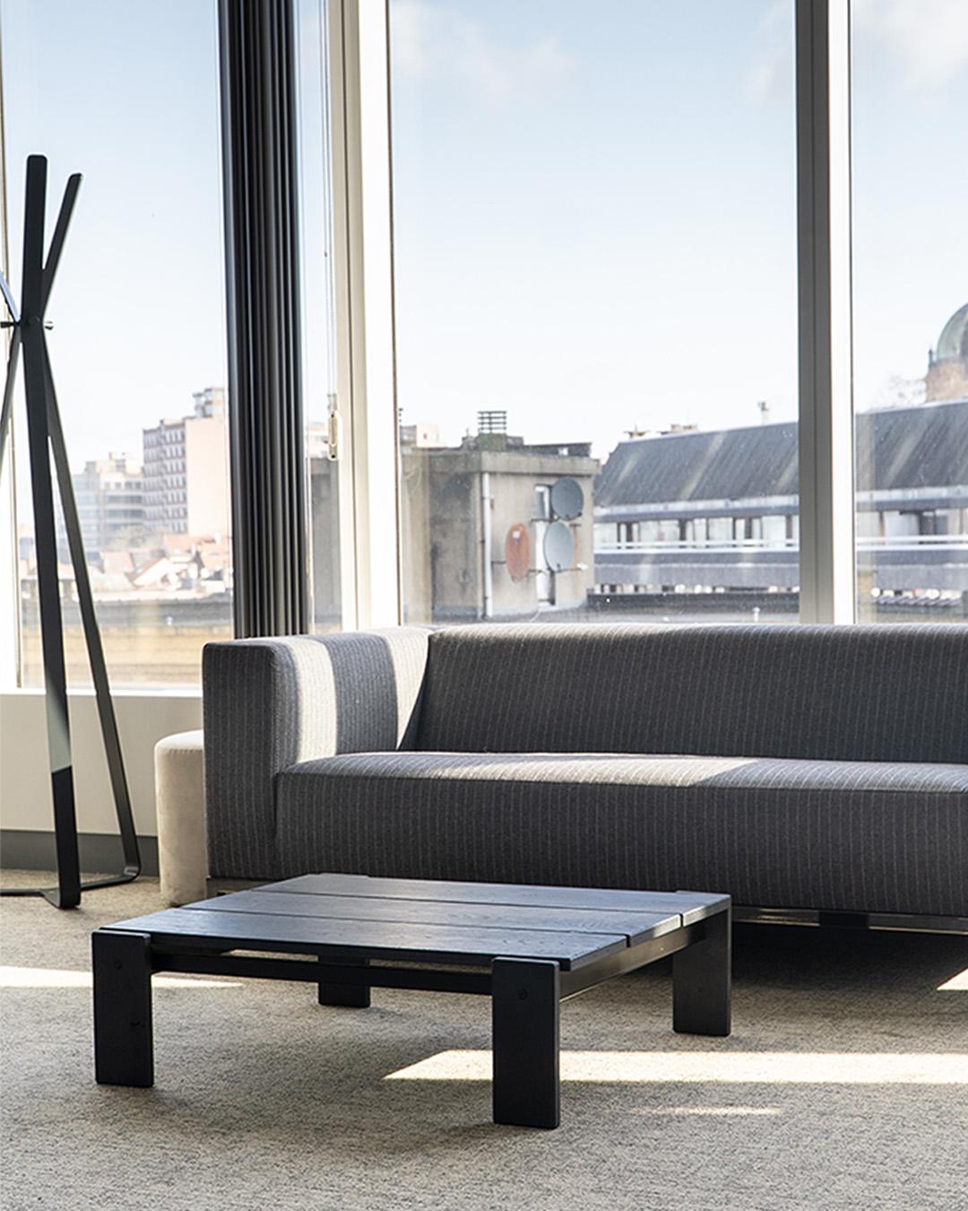 Office furniture prepared for a second-life route.