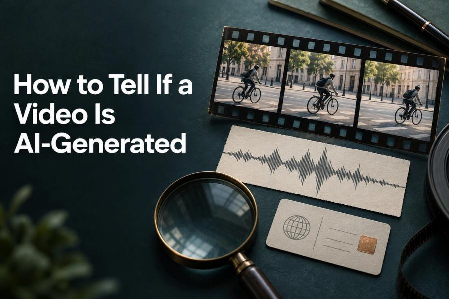 Article cover featuring the title: How to Tell If a Video Is AI-Generated