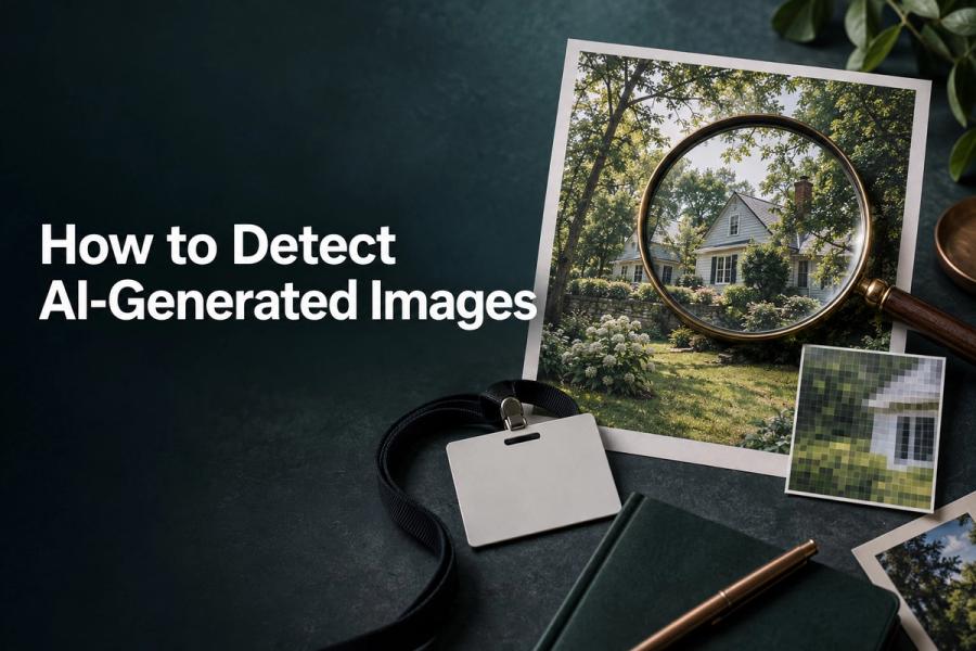 Article cover featuring the title: How to Detect AI-Generated Images