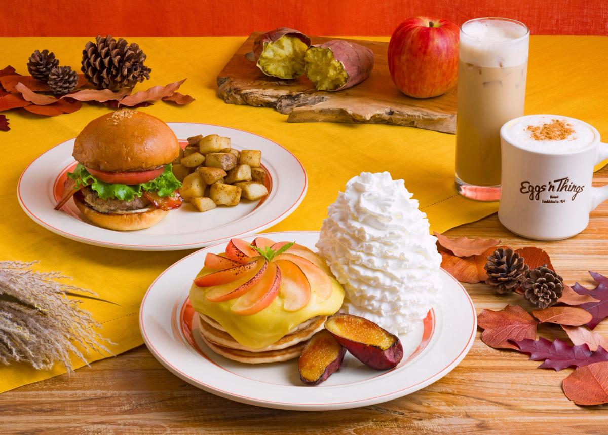 Eggs 'n Things さつまいもとリンゴのブリュレパンケーキ