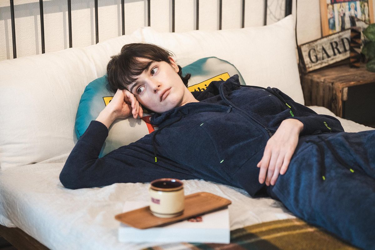 Chill ST Cloud pile Short Hoodie