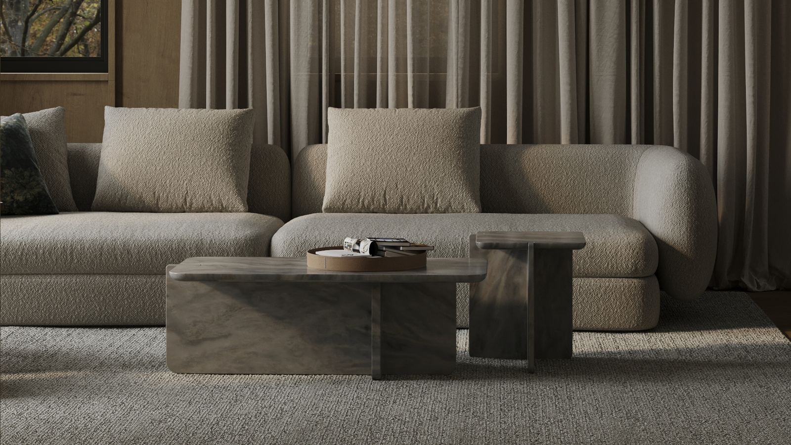 Living Collection - Natural stone furniture for living spaces by MAAMI HOME