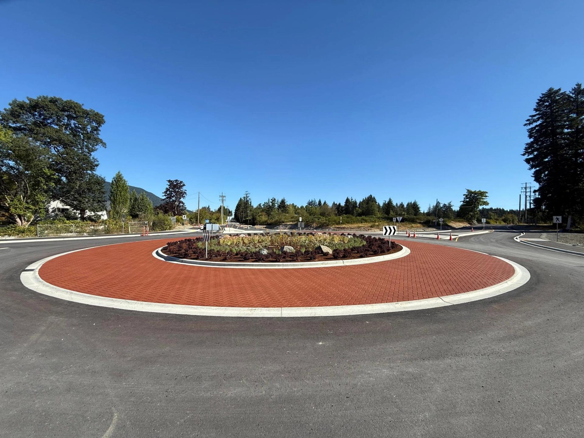 StreetPrint stamped asphalt in heat-imprinted stamped asphalt with colour coating — a commercial entrance, Canada