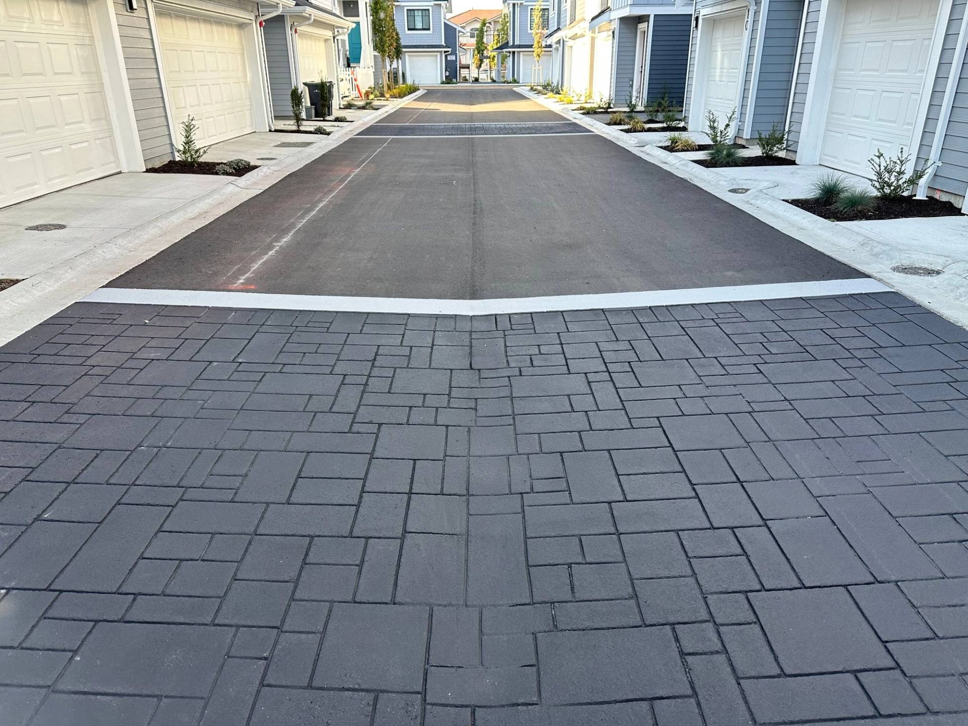 Townhome development paving