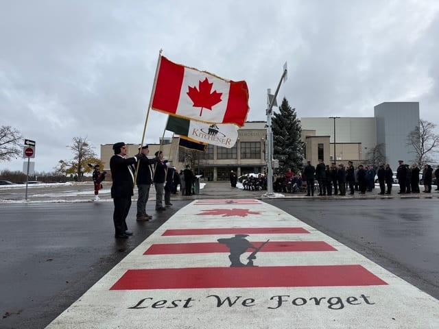 Veterans Crosswalk: Community Branding with TrafficPatterns® in Kitchener
