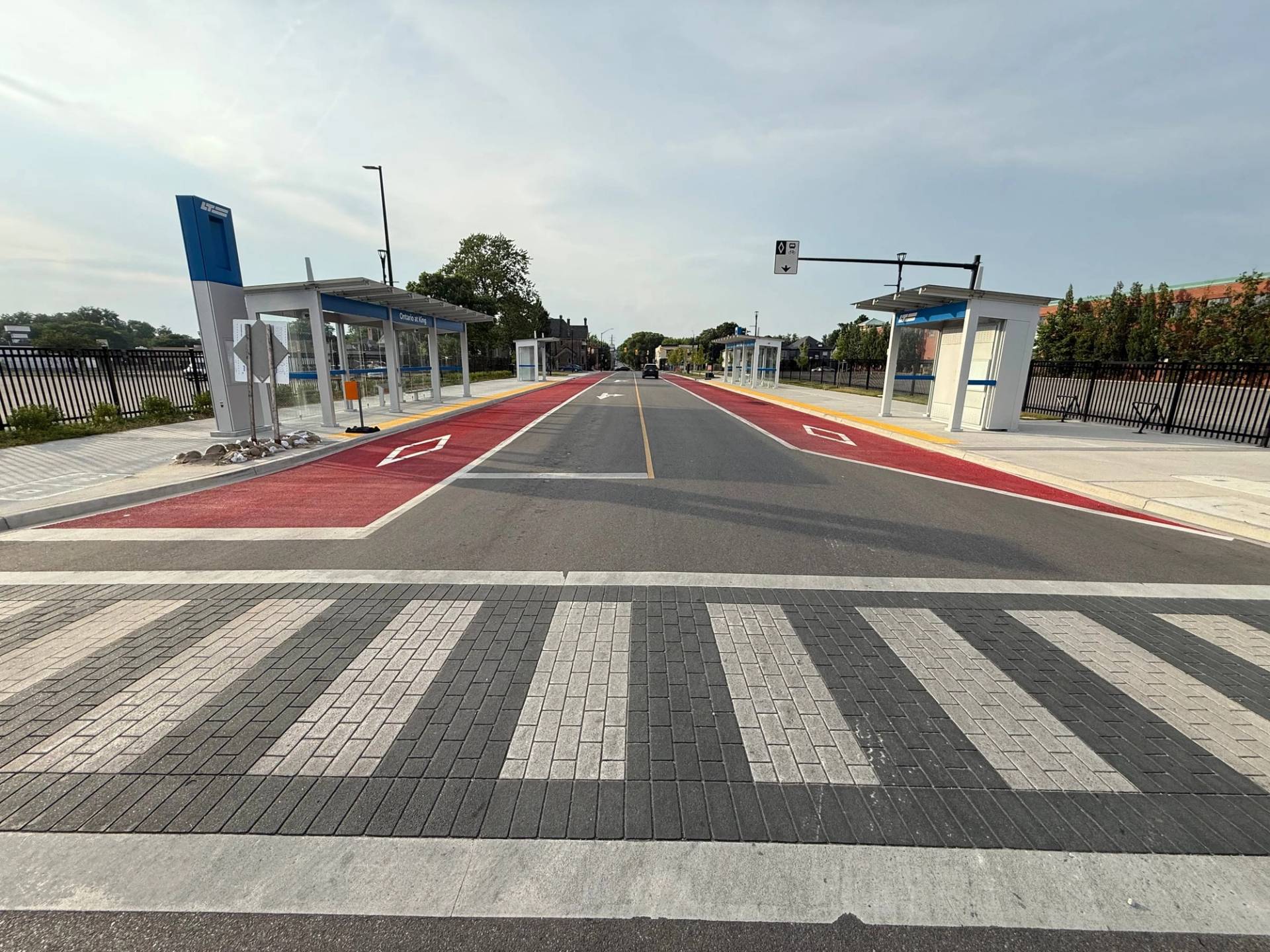 Bus lane marking