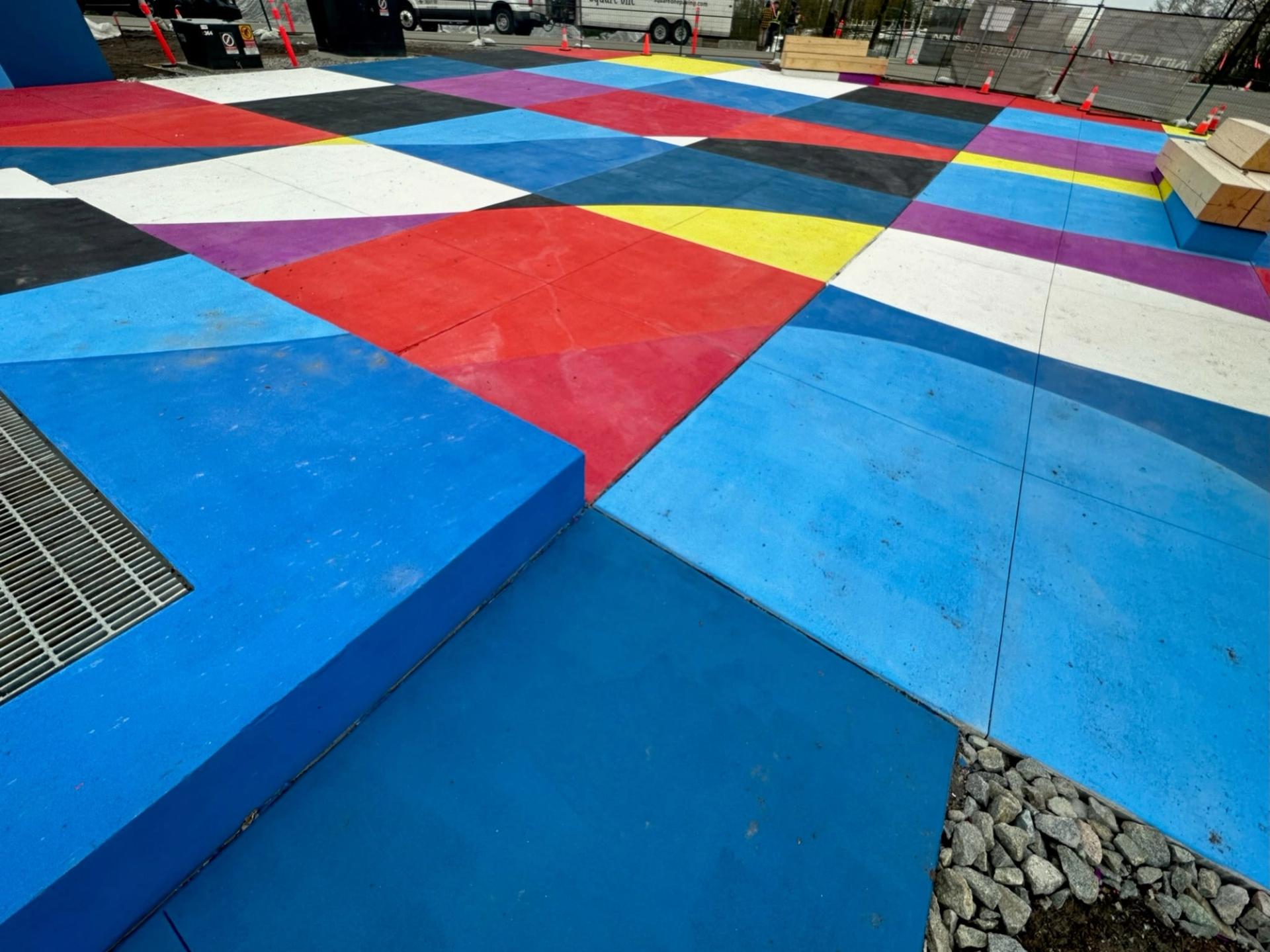 StreetBond pavement coating in UV-stable acrylic pavement coating at a sport court, Canada