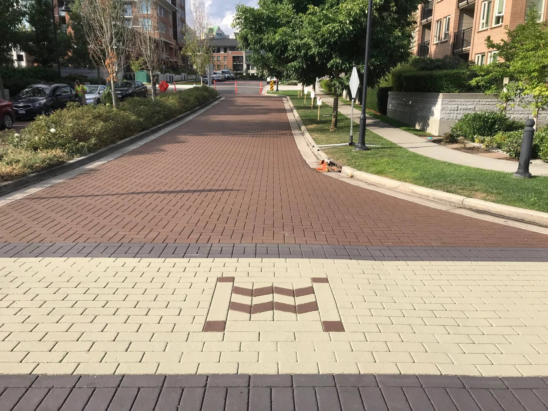 Townhome development paving