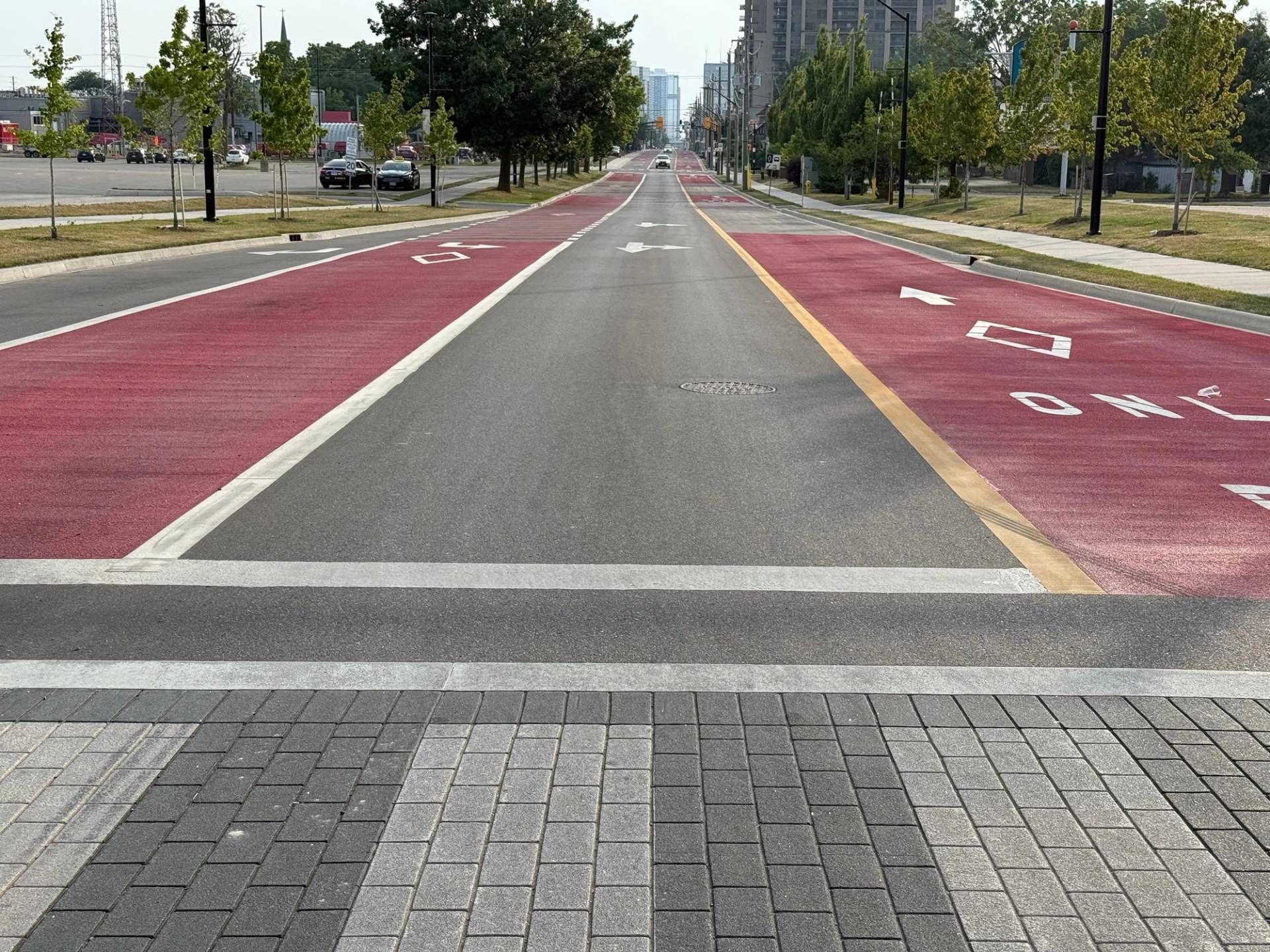 Bus lane marking