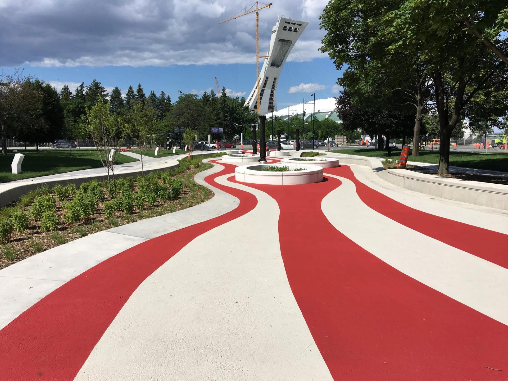 Solar-reflective pavement coating installation in Canada: urban heat island mitigation and LEED credit at a plaza surface
