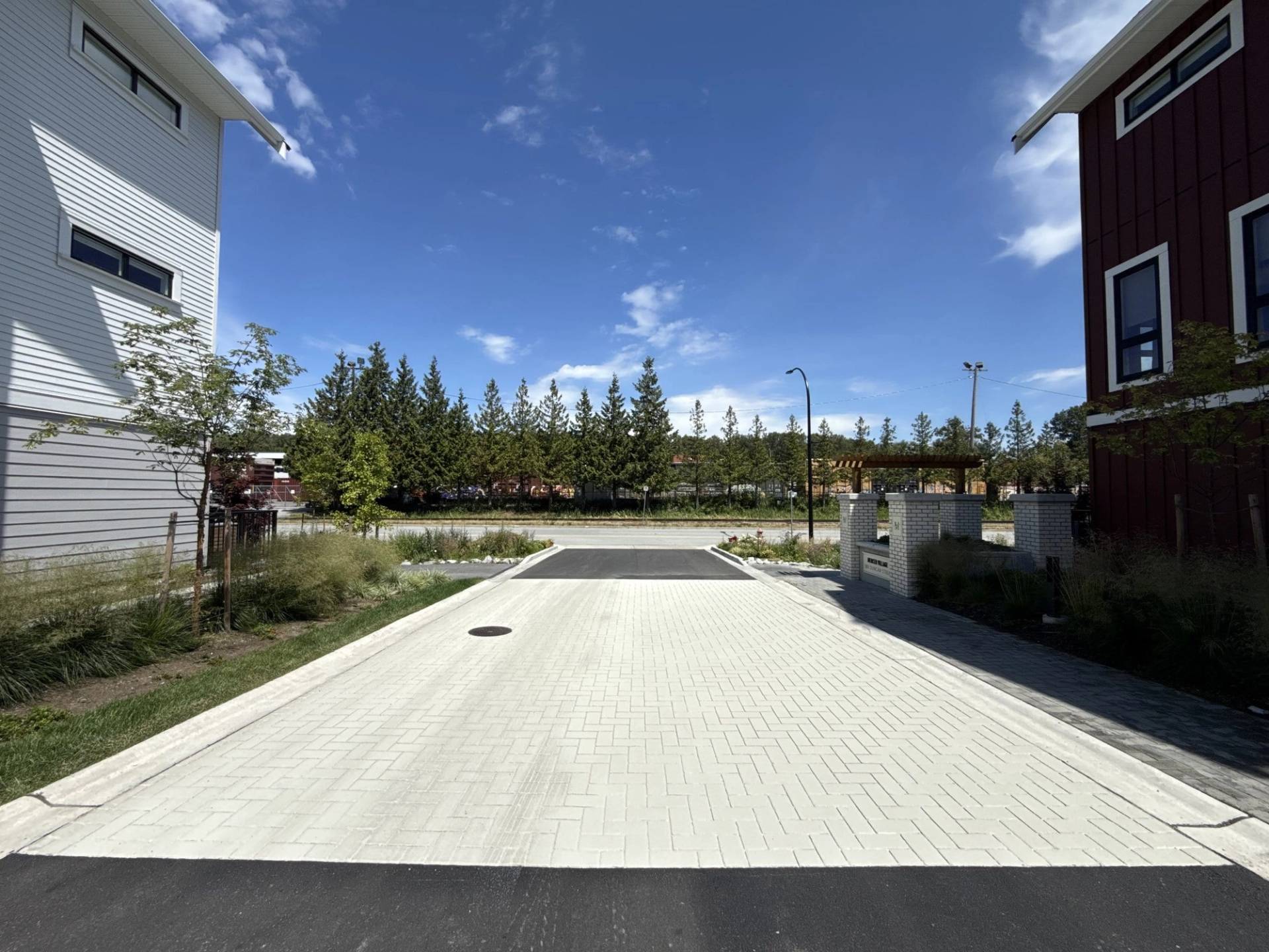 Townhome development paving
