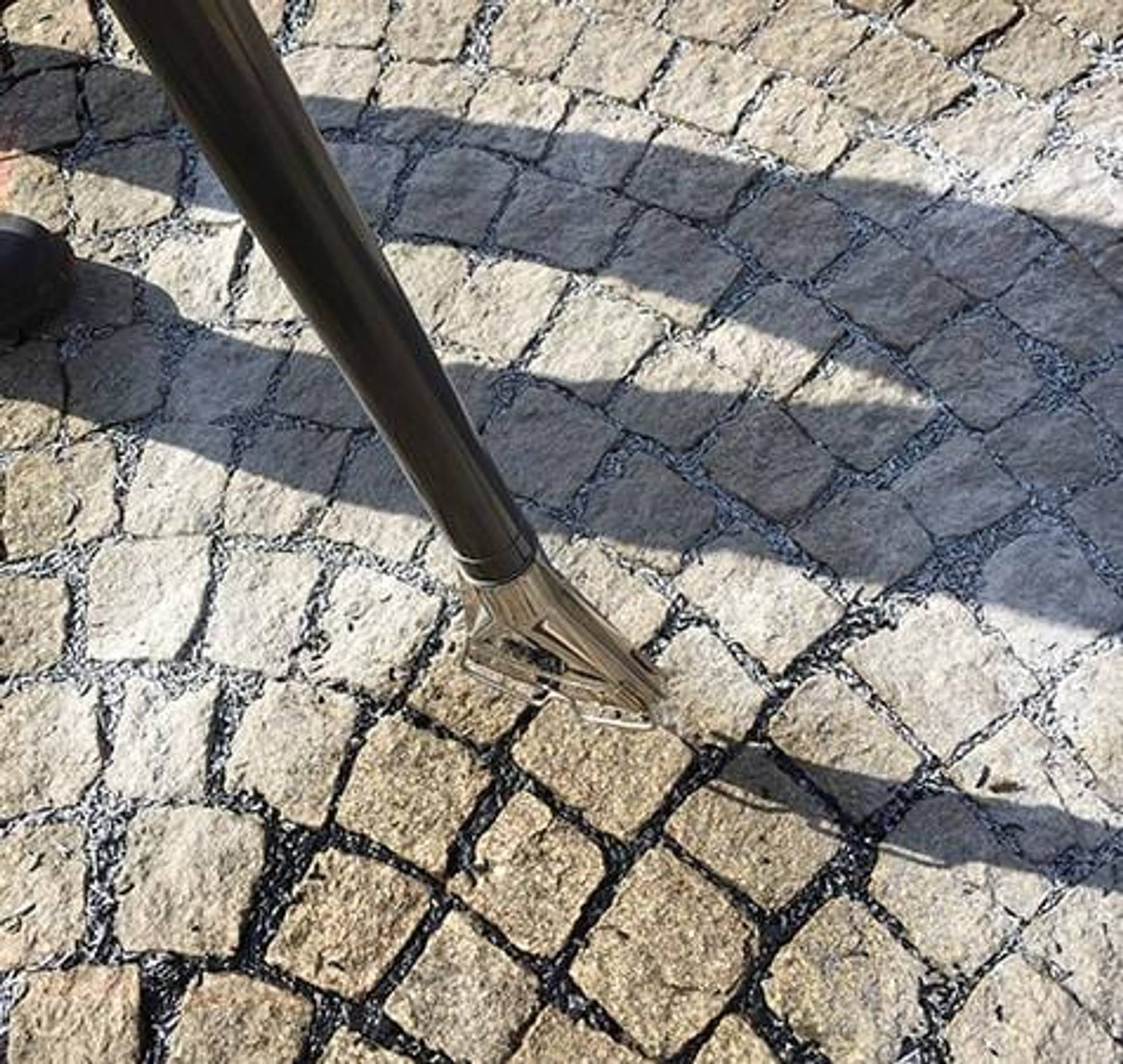ChipFill pavement repair at a parking lot repair in Canada, installed by HUB Surface Systems