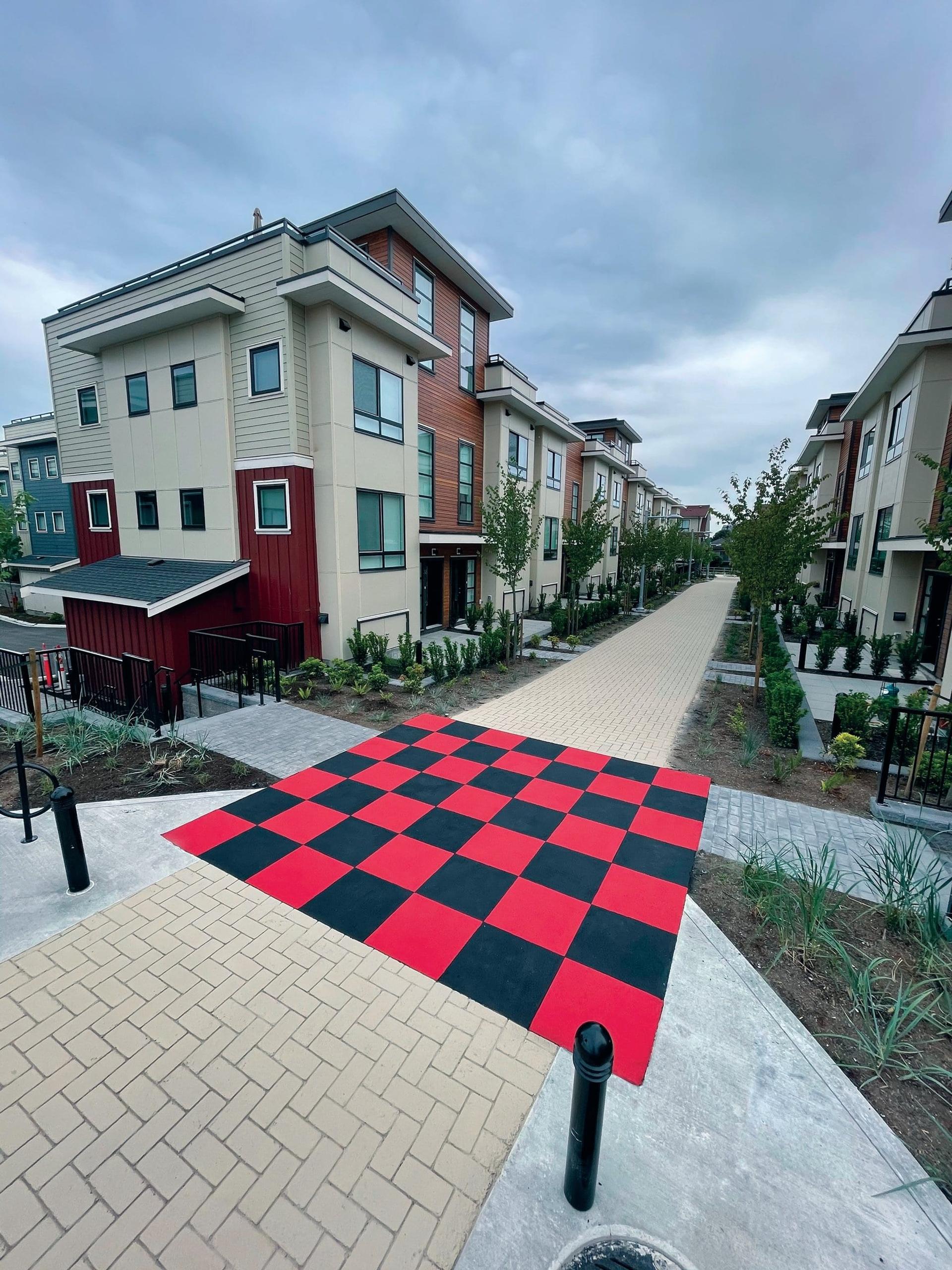 Townhome development paving