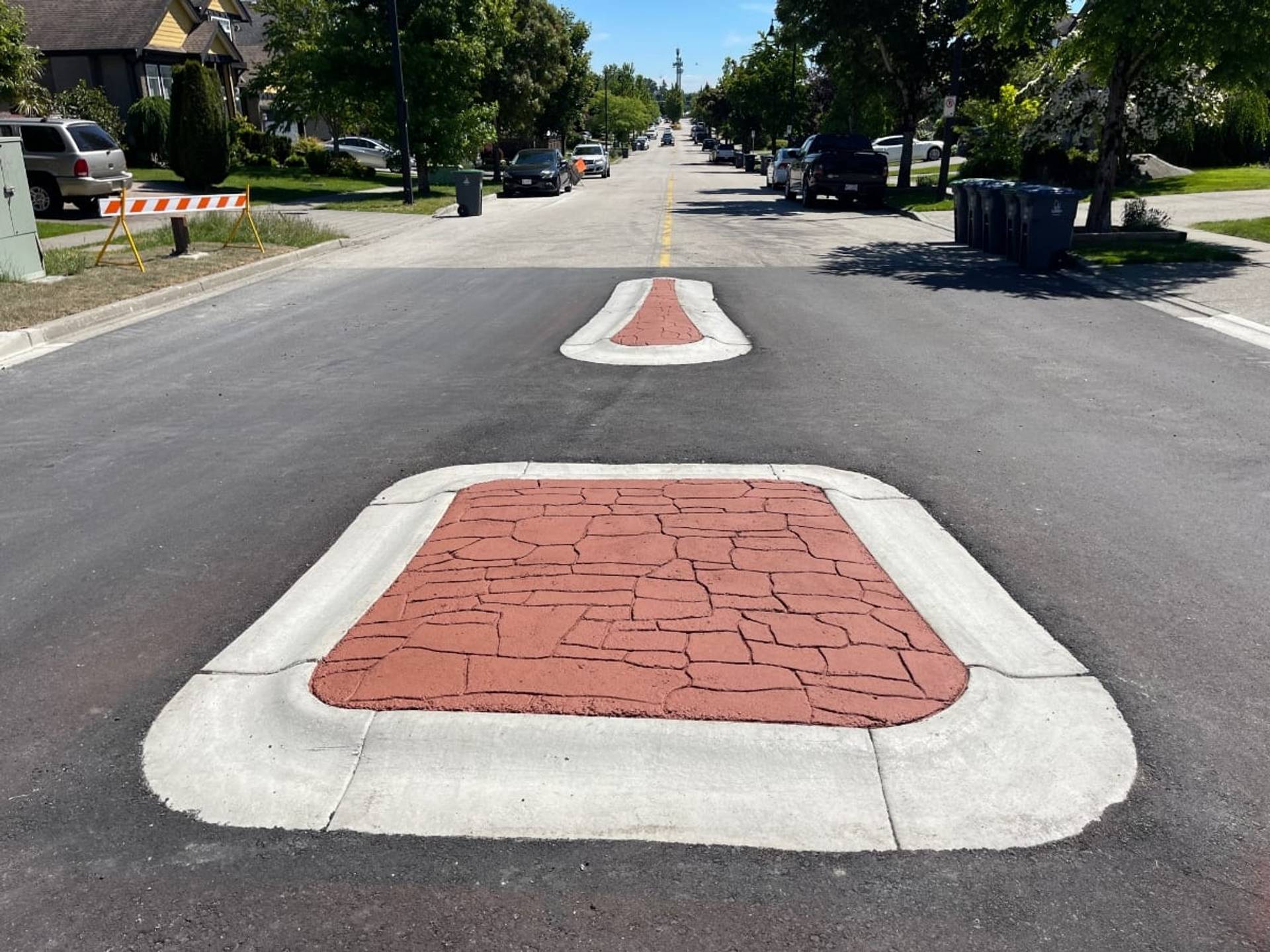 Traffic calming surface treatment
