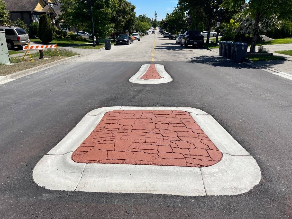 Traffic calming surface treatment