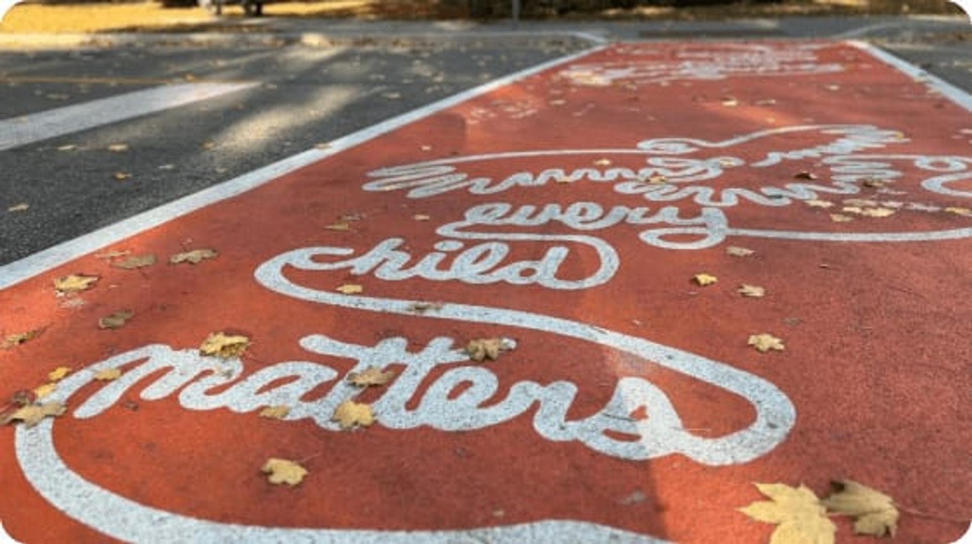 Every Child Matters Decorative Asphalt Crosswalk
