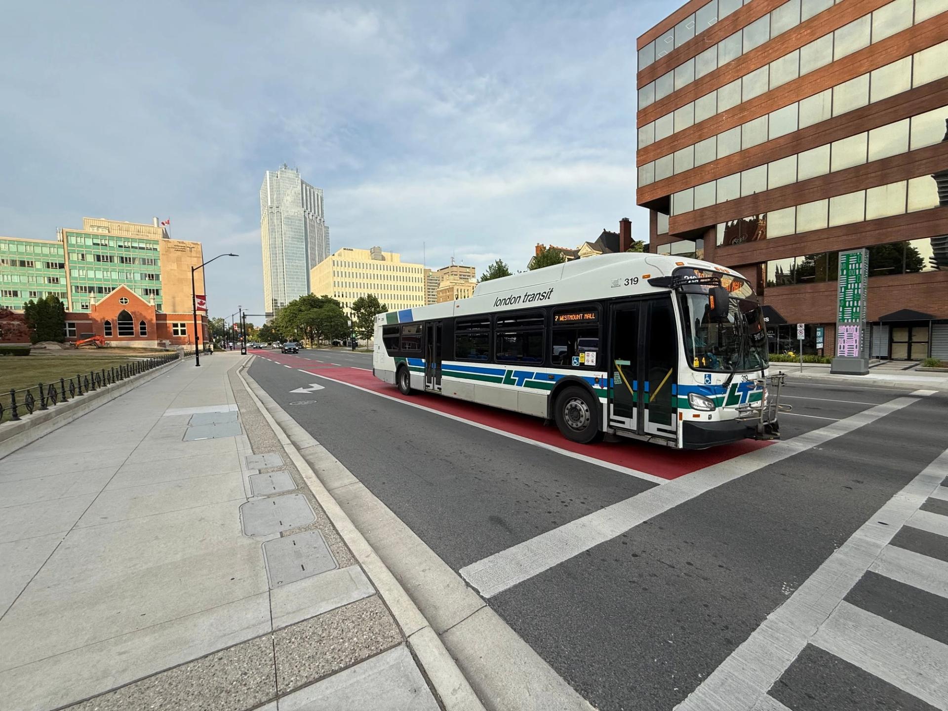 Bus lane marking