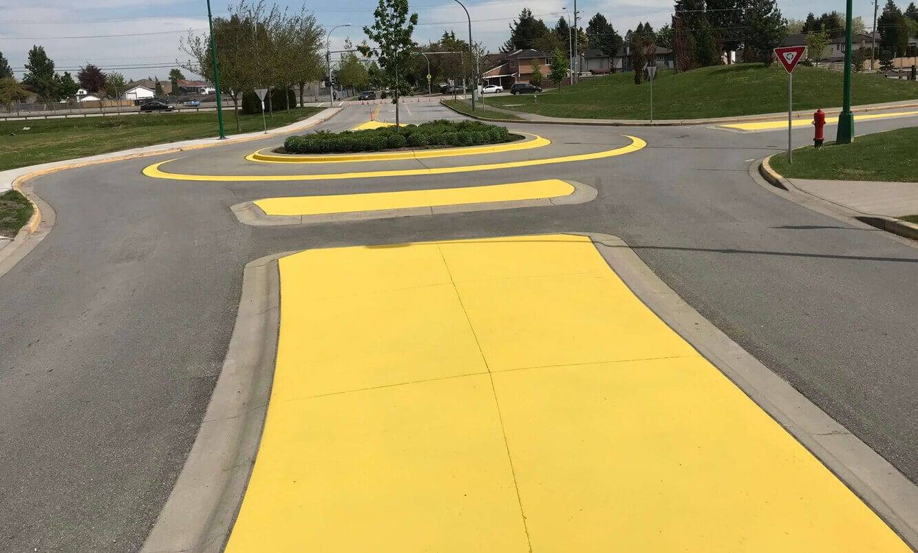 Traffic calming surface treatment