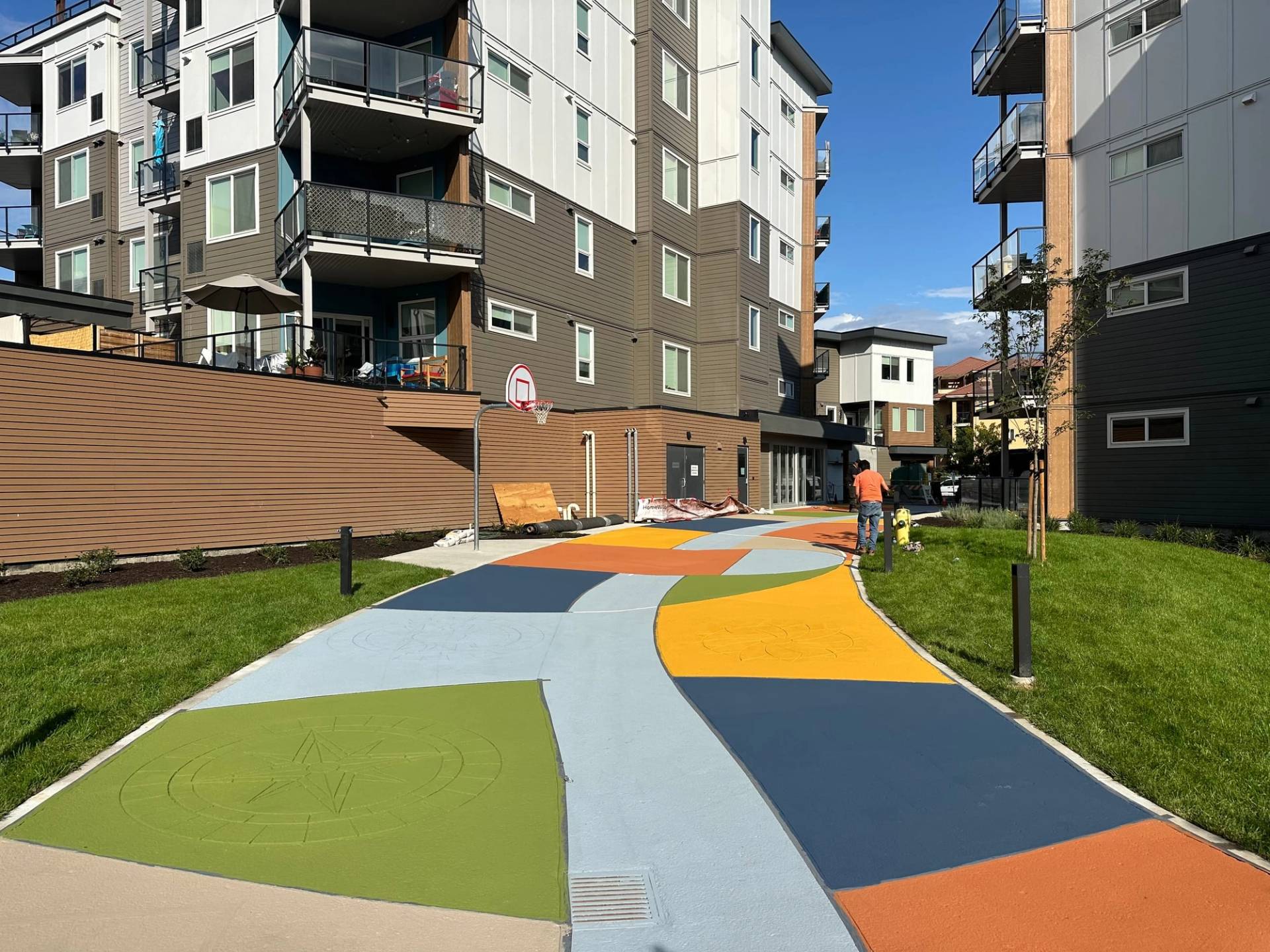 Park path surface