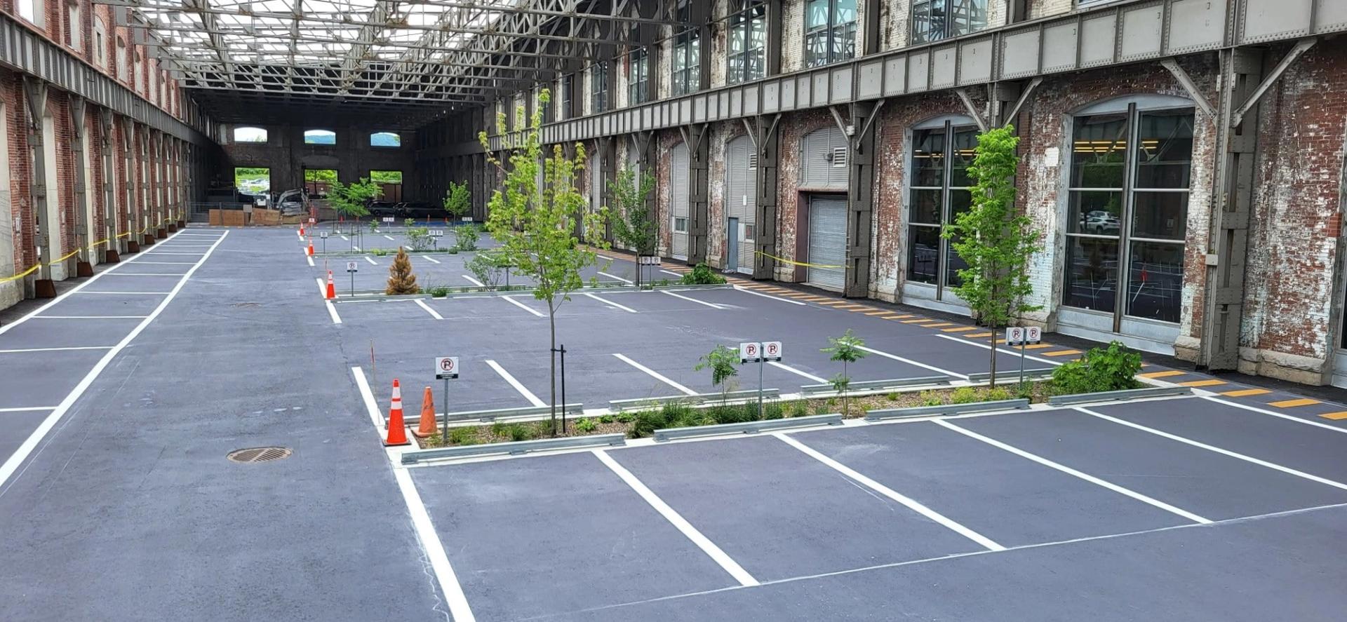 StreetBond pavement coating specified for long-life colour on asphalt and concrete at a bike lane