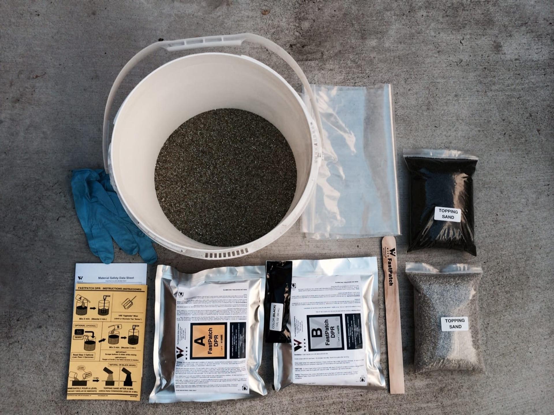 Canadian Fast Patch asphalt repair project by HUB Surface Systems at a parking lot repair in Canada