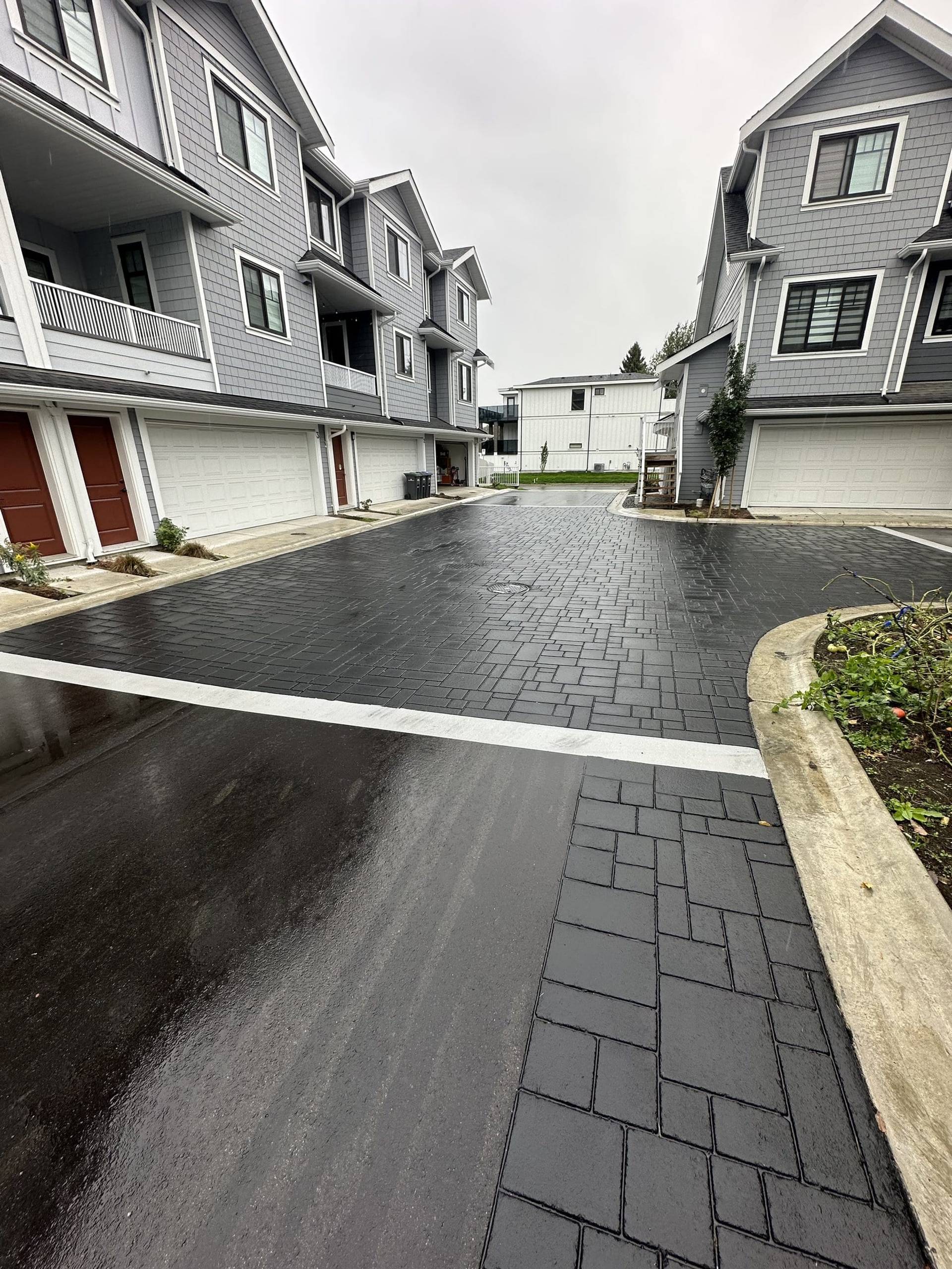 Townhome development paving