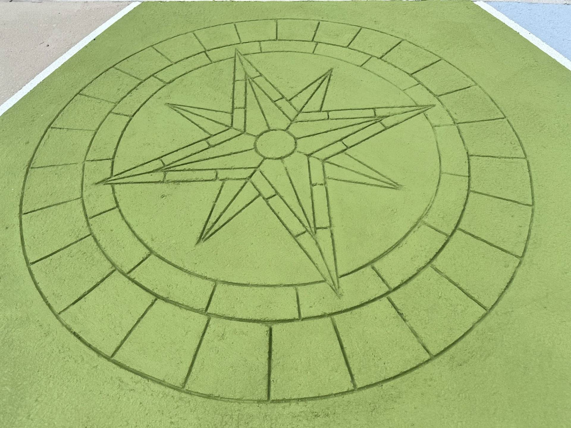 StreetPrint stamped asphalt at a park pathway in Canada — installed by HUB Surface Systems