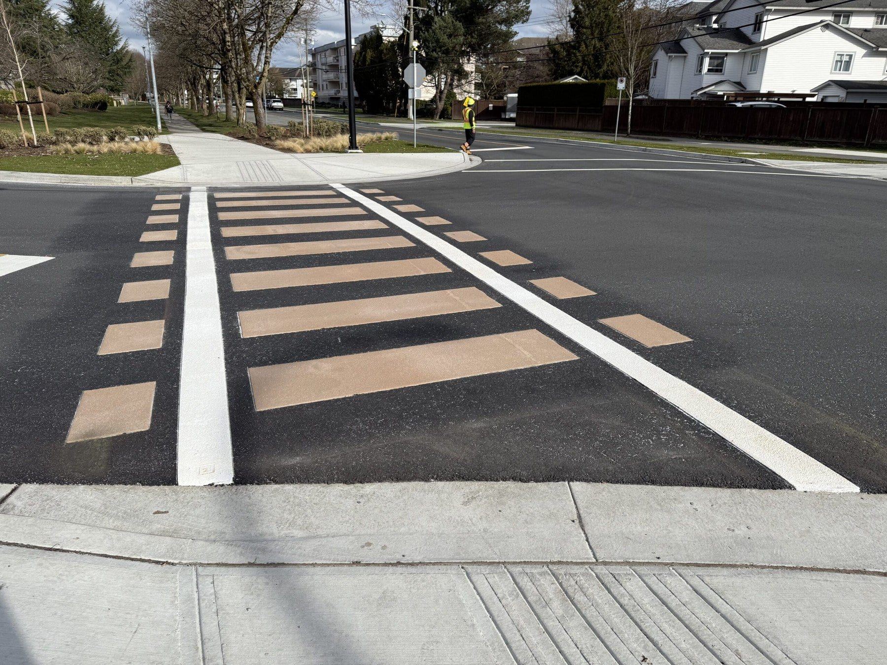 Decorative crosswalk, Langley, BC