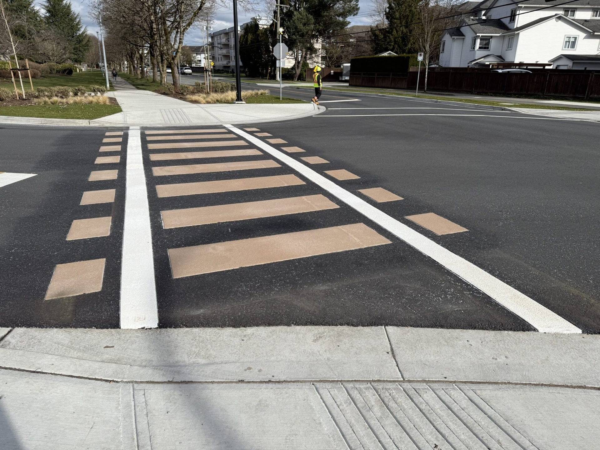 Decorative crosswalk, Langley, BC