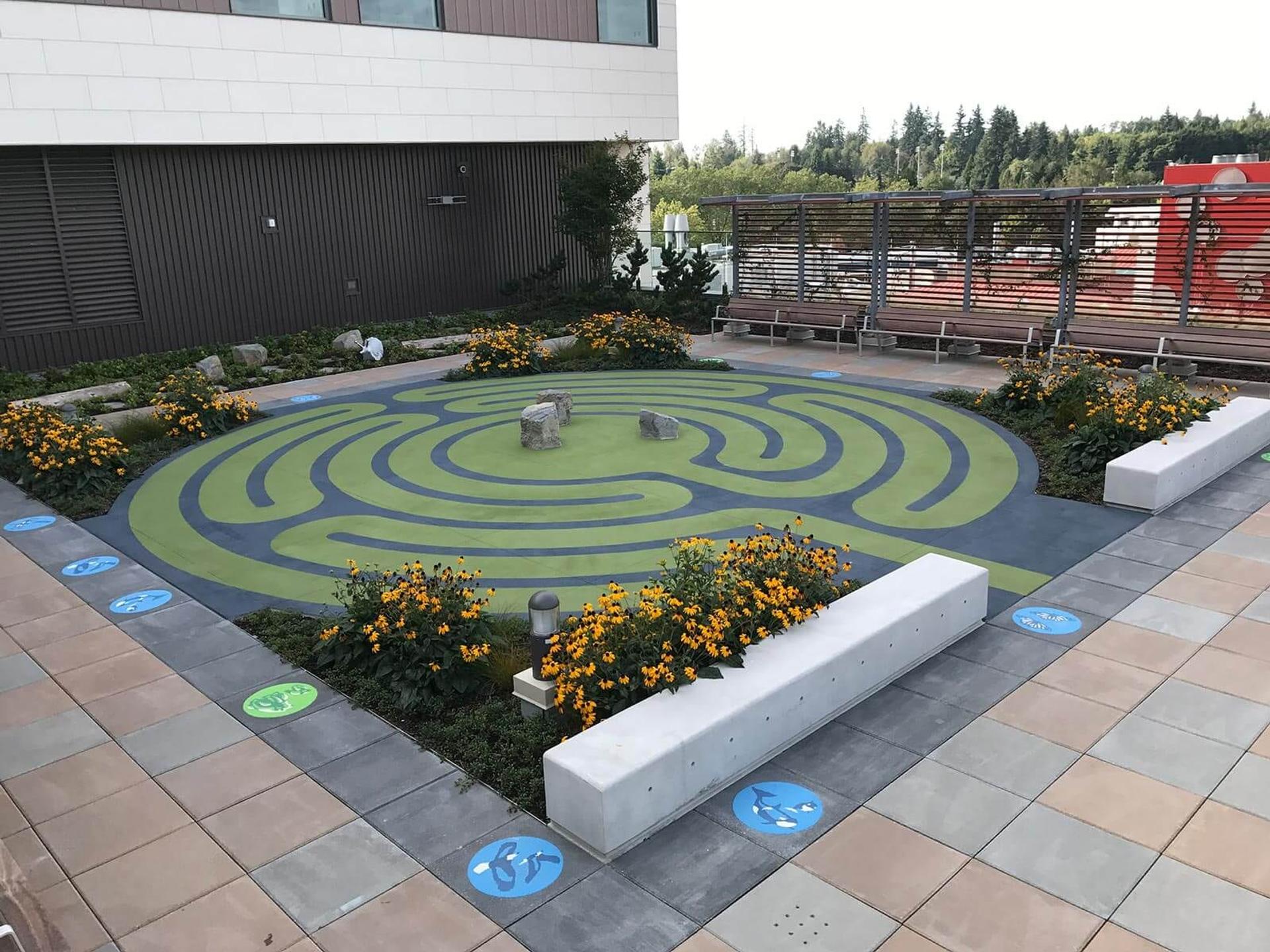 Decorative Paving & Labyrinth for BC Children's Hospital