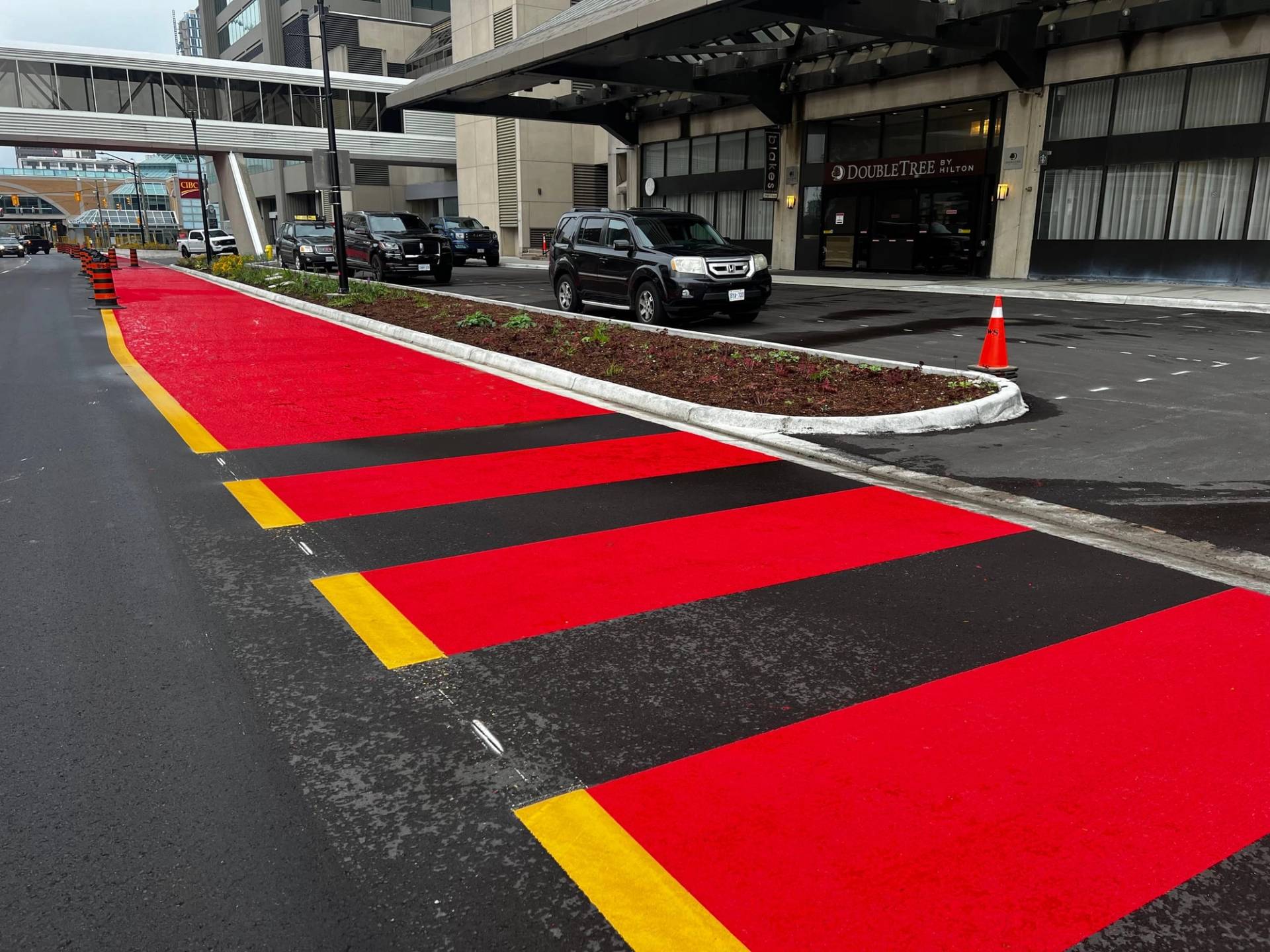 Bus lane marking