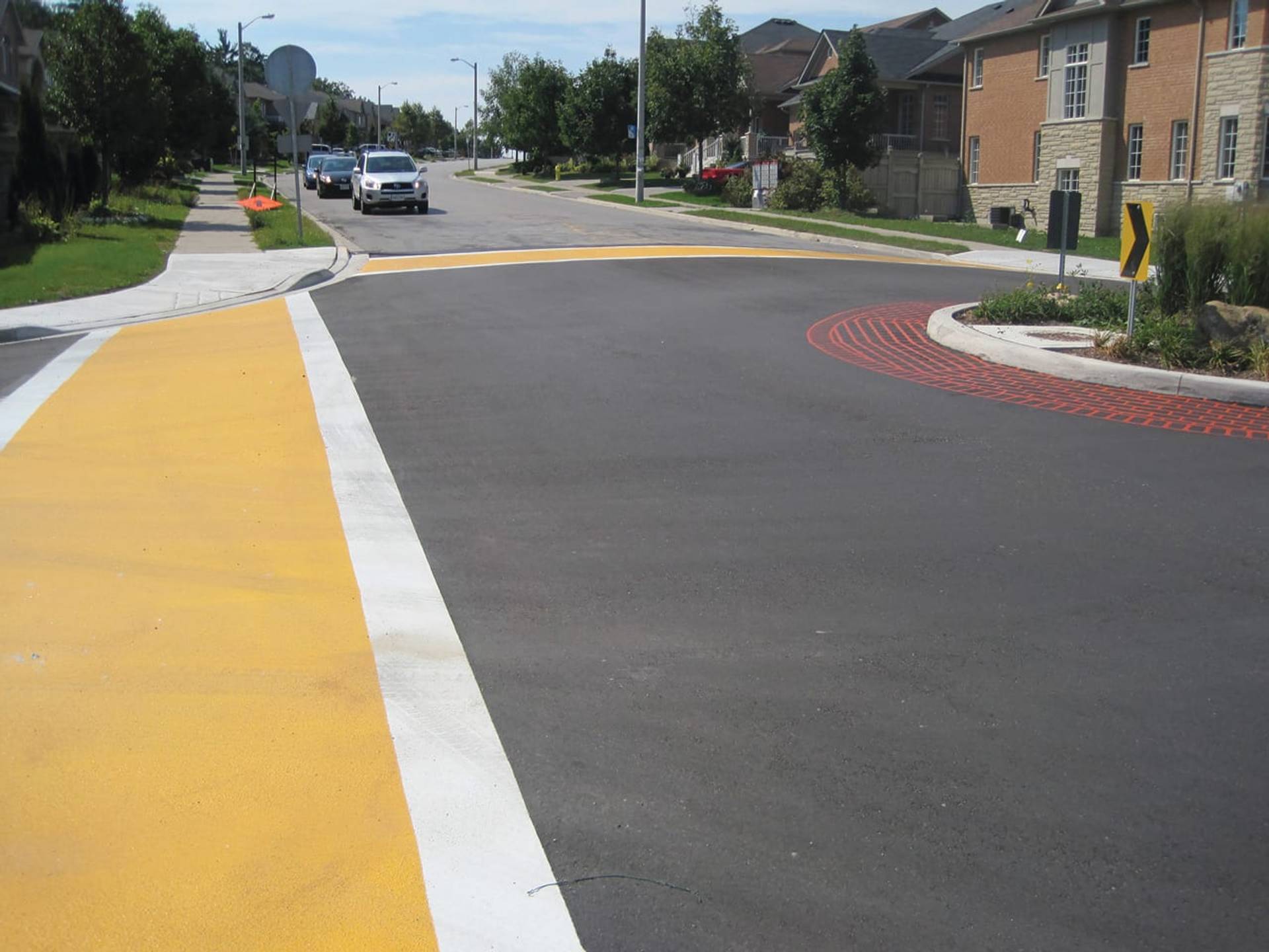 Traffic calming surface treatment