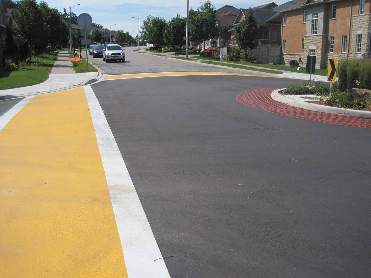 Traffic calming surface treatment