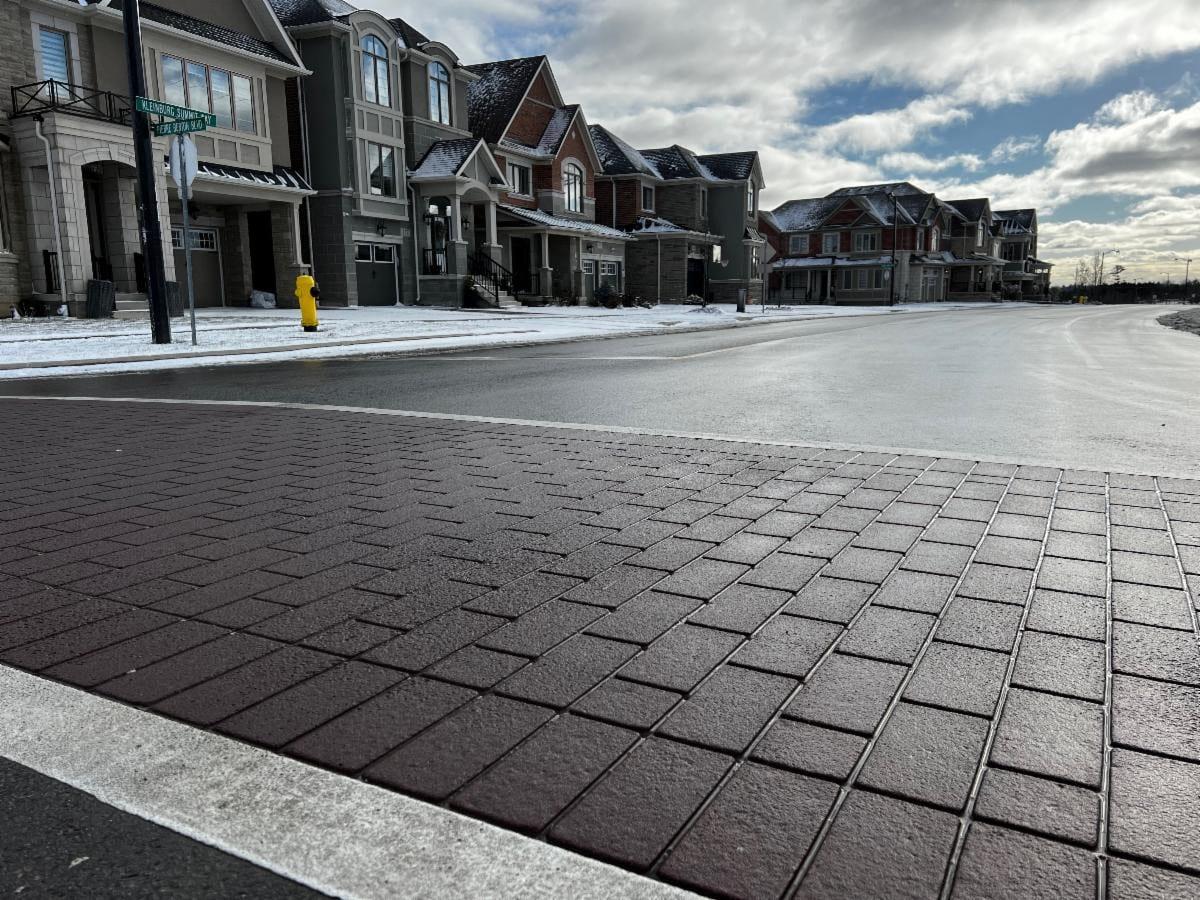 Heritage Crosswalks in Woodbridge: How TrafficPatternsXD Delivered the Look Without the Liability