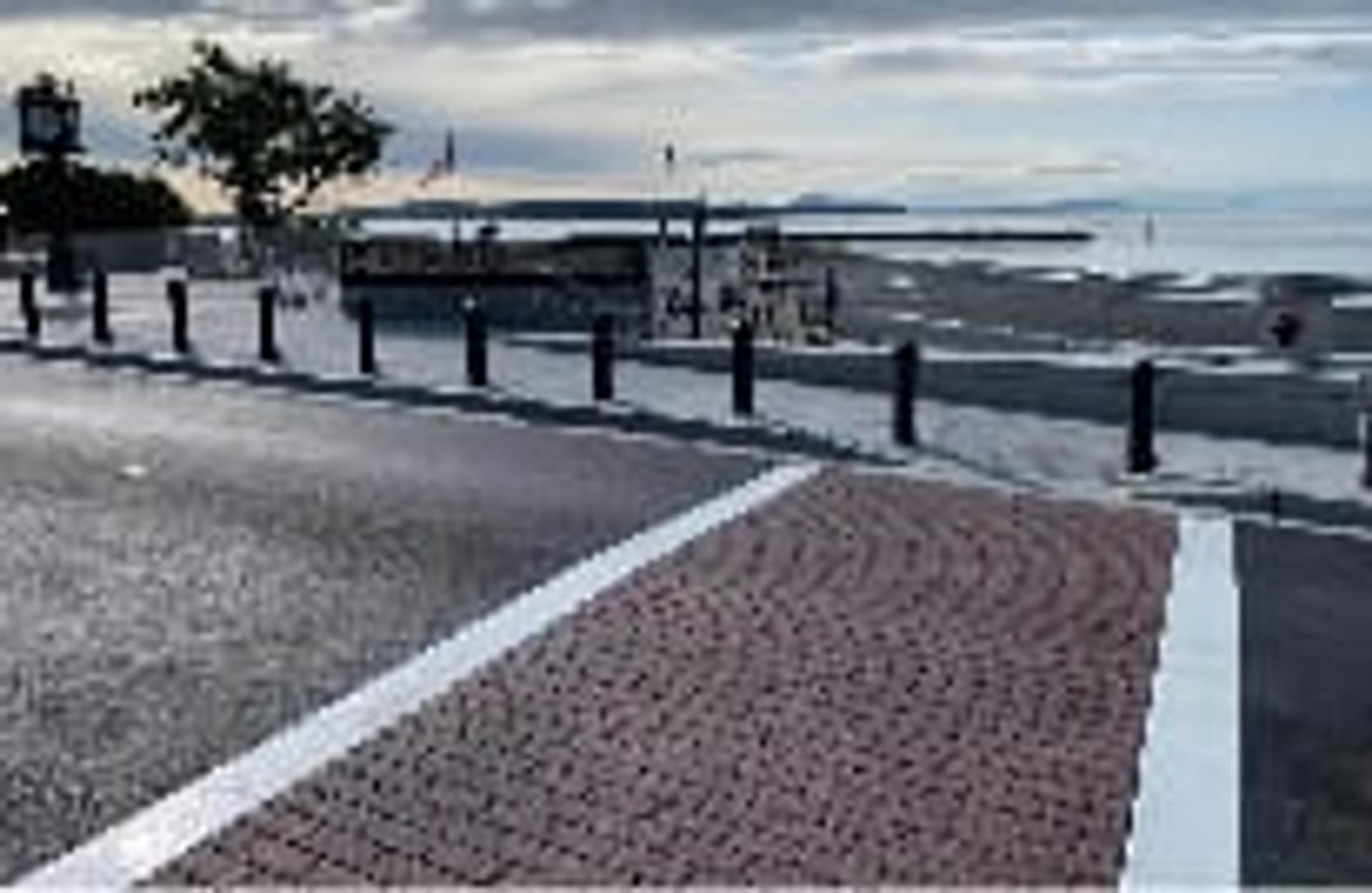 New White Rock Pier Decorative Crosswalk