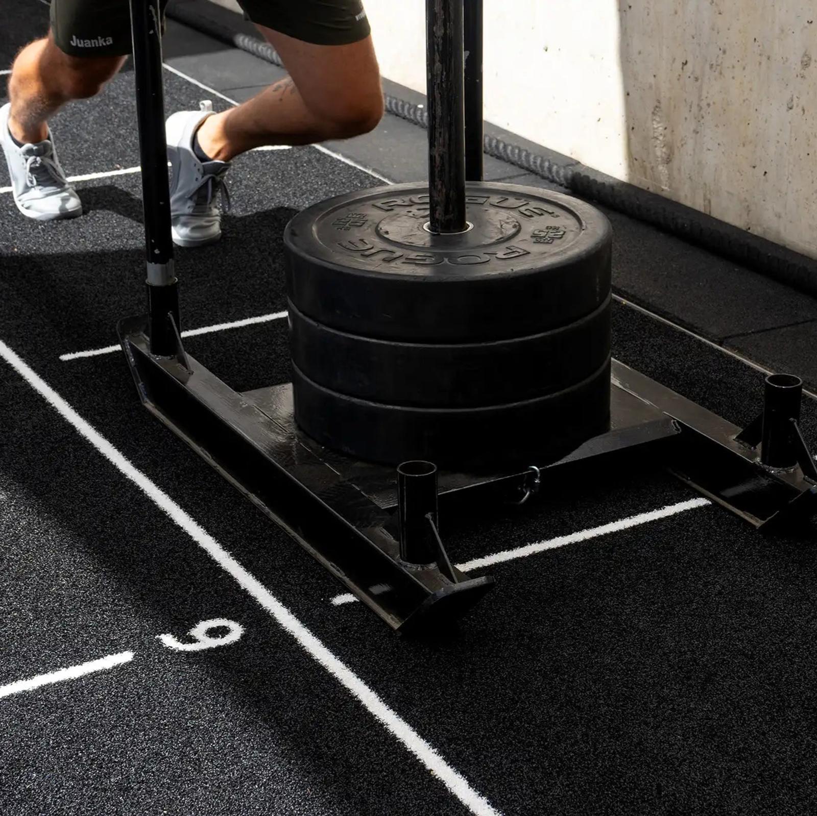Detail of the START line on the Oxygen training track