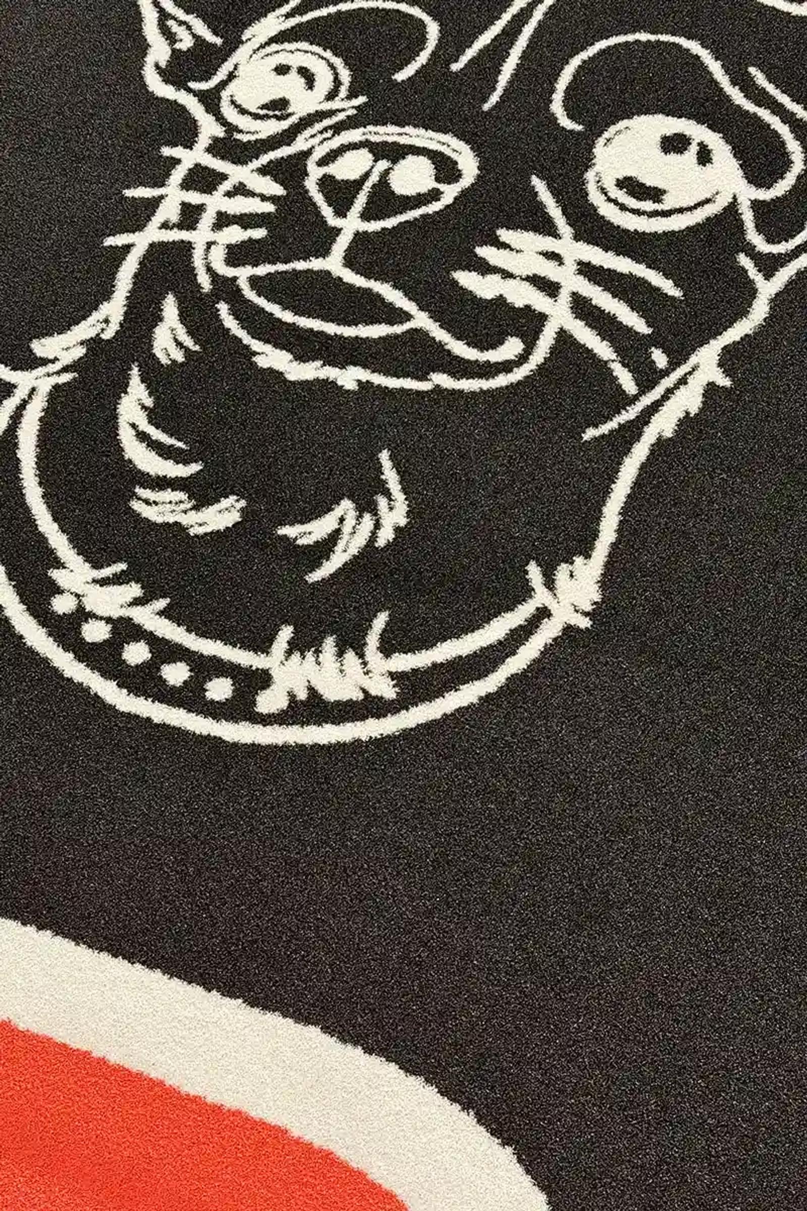 The custom dog illustration on the Bollodromo track